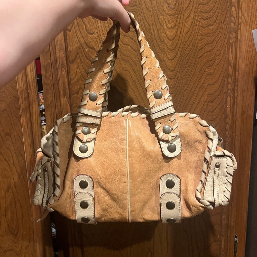 Chloe contrast stitch bag